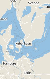 Översiktskarta som visar hela Sverige med en markör som visar ungefär var händelsen inträffat