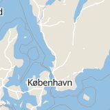 Karta som med röd fyrkant ramar in Halmstad, Andersbergsringen, Folkdansvägen, Hallands län