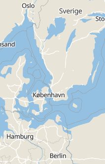 Översiktskarta som visar hela Sverige med en markör som visar ungefär var händelsen inträffat