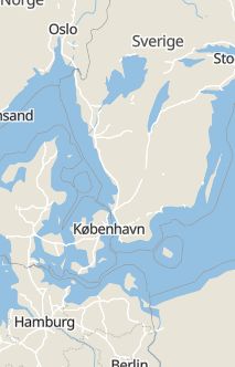 Översiktskarta som visar hela Sverige med en markör som visar ungefär var händelsen inträffat