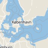 Karta som med röd fyrkant ramar in Klagshamn, Badvägen, Malmö, Skåne län