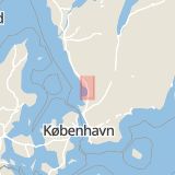 Karta som med röd fyrkant ramar in Kistinge, Halmstad, Hallands län