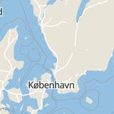 Karta som med röd fyrkant ramar in Muskötgatan, Kistinge, Hallands län