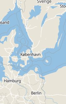 Översiktskarta som visar hela Sverige med en markör som visar ungefär var händelsen inträffat