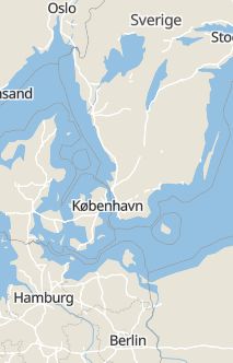 Översiktskarta som visar hela Sverige med en markör som visar ungefär var händelsen inträffat