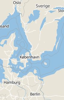 Översiktskarta som visar hela Sverige med en markör som visar ungefär var händelsen inträffat