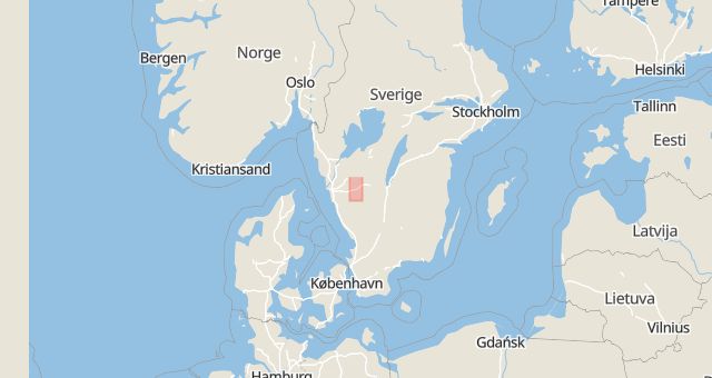 Karta som med röd fyrkant ramar in Svenljunga, Järnvägsgatan, Göteborg, Andra Långgatan, Järntorget, Borås, Munkedal, Håby, Vindragaregatan, Västra Götalands län