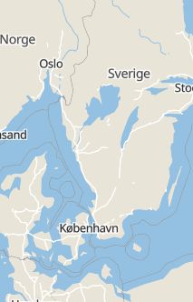 Översiktskarta som visar hela Sverige med en markör som visar ungefär var händelsen inträffat