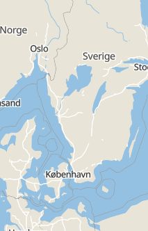 Översiktskarta som visar hela Sverige med en markör som visar ungefär var händelsen inträffat