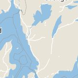 Karta som med röd fyrkant ramar in Herrljungagatan, Borås, Västra Götalands län