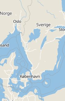 Översiktskarta som visar hela Sverige med en markör som visar ungefär var händelsen inträffat