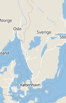 Översiktskarta som visar hela Sverige med en markör som visar ungefär var händelsen inträffat