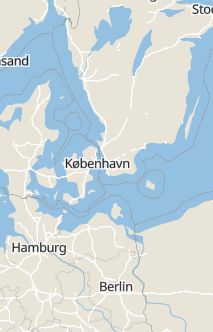 Översiktskarta som visar hela Sverige med en markör som visar ungefär var händelsen inträffat