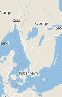 Översiktskarta som visar hela Sverige med en markör som visar ungefär var händelsen inträffat