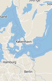 Översiktskarta som visar hela Sverige med en markör som visar ungefär var händelsen inträffat