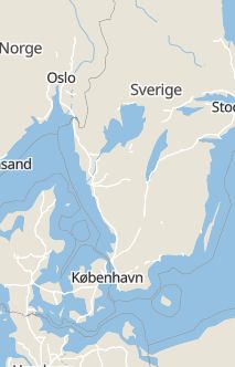 Översiktskarta som visar hela Sverige med en markör som visar ungefär var händelsen inträffat