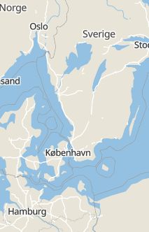 Översiktskarta som visar hela Sverige med en markör som visar ungefär var händelsen inträffat
