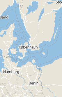 Översiktskarta som visar hela Sverige med en markör som visar ungefär var händelsen inträffat