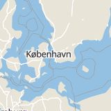 Karta som med röd fyrkant ramar in Oljehamnen, Malmö, Skåne län