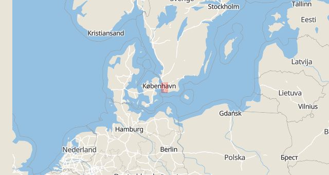 Karta som med röd fyrkant ramar in Värnhemstorget, Malmö, Skåne län