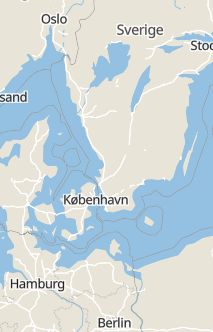 Översiktskarta som visar hela Sverige med en markör som visar ungefär var händelsen inträffat