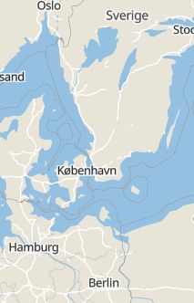 Översiktskarta som visar hela Sverige med en markör som visar ungefär var händelsen inträffat