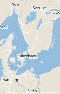 Översiktskarta som visar hela Sverige med en markör som visar ungefär var händelsen inträffat