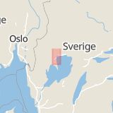 Karta som med röd fyrkant ramar in Backvägen, Orrby, Grums, Värmlands län
