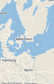 Översiktskarta som visar hela Sverige med en markör som visar ungefär var händelsen inträffat