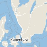 Karta som med röd fyrkant ramar in Brovägen, Mossgatan, Hallands län