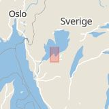Karta som med röd fyrkant ramar in Sunnersberg, Lidköping, Västra Götalands län