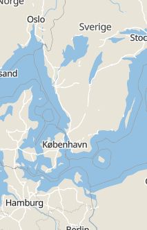 Översiktskarta som visar hela Sverige med en markör som visar ungefär var händelsen inträffat
