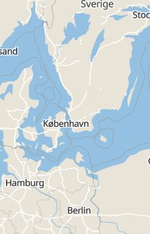 Översiktskarta som visar hela Sverige med en markör som visar ungefär var händelsen inträffat