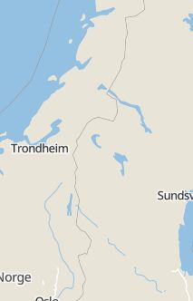 Översiktskarta som visar hela Sverige med en markör som visar ungefär var händelsen inträffat