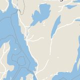 Karta som med röd fyrkant ramar in Lugnet, Borås, Västra Götalands län