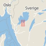 Karta som med röd fyrkant ramar in Hamngatan, Lidköping, Västra Götalands län