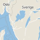 Karta som med röd fyrkant ramar in Strandgatan, Lidköping, Västra Götalands län