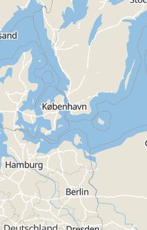 Översiktskarta som visar hela Sverige med en markör som visar ungefär var händelsen inträffat