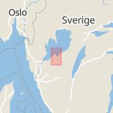 Karta som med röd fyrkant ramar in Lidköping, Västra Götalands län