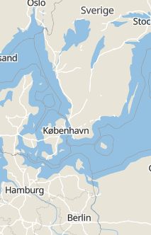 Översiktskarta som visar hela Sverige med en markör som visar ungefär var händelsen inträffat