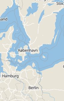 Översiktskarta som visar hela Sverige med en markör som visar ungefär var händelsen inträffat
