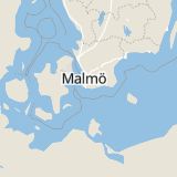 Karta som med röd fyrkant ramar in Engelbrektsgatan, Trelleborg, Skåne län
