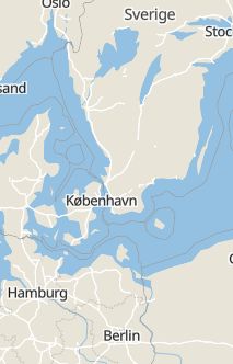 Översiktskarta som visar hela Sverige med en markör som visar ungefär var händelsen inträffat