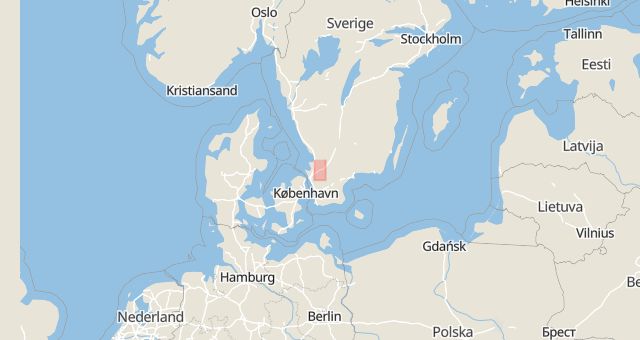 Karta som med röd fyrkant ramar in Eket, Örkelljunga, Skåne län