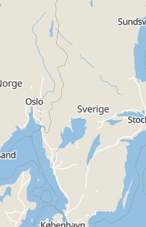 Översiktskarta som visar hela Sverige med en markör som visar ungefär var händelsen inträffat