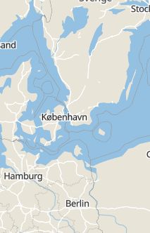 Översiktskarta som visar hela Sverige med en markör som visar ungefär var händelsen inträffat