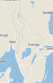 Översiktskarta som visar hela Sverige med en markör som visar ungefär var händelsen inträffat