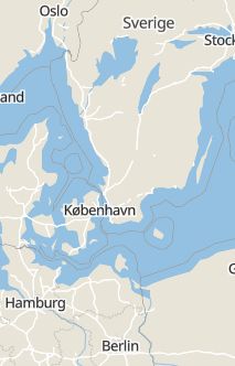 Översiktskarta som visar hela Sverige med en markör som visar ungefär var händelsen inträffat