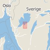 Karta som med röd fyrkant ramar in Källby, Sjökvarnsvägen, Götene, Västra Götalands län