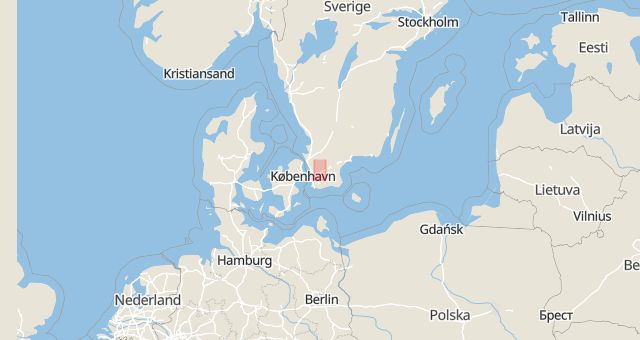 Karta som med röd fyrkant ramar in Verkstadsvägen, Eslöv, Skåne län